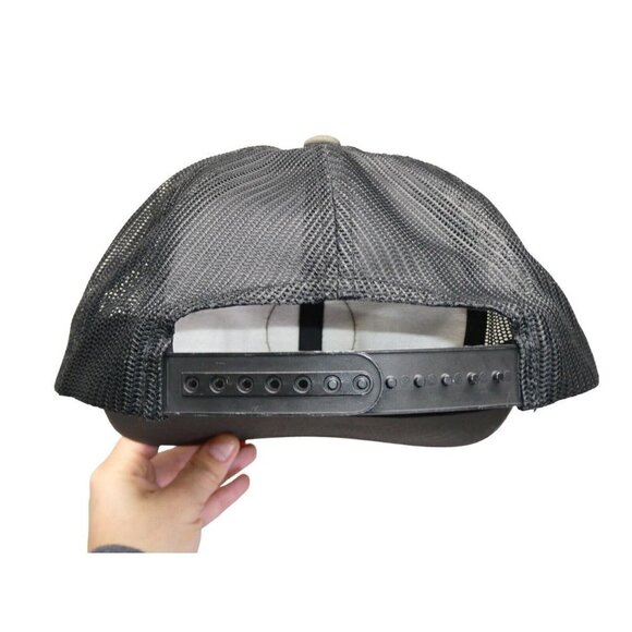 Brixton Logo Black Gray Trucker Hat Baseball Cap‎ Snapback mesh - Picture 6 of 9